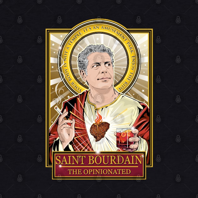 Saint Bourdain by Pop Art Saints